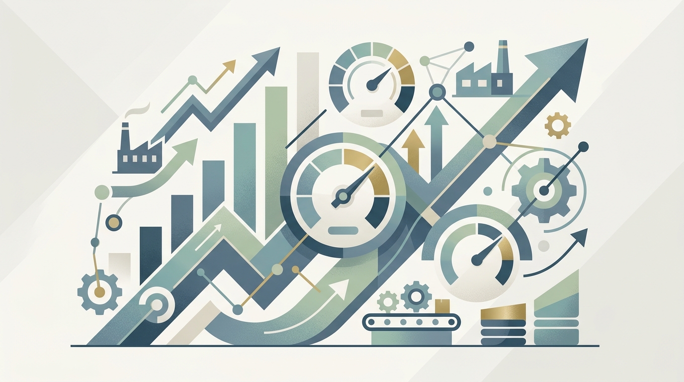 Illustration for What's driving it: Manufacturing Output Stagnates Amid Tight Credit Conditions